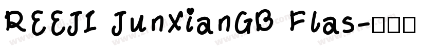 REEJI JunXianGB Flas字体转换